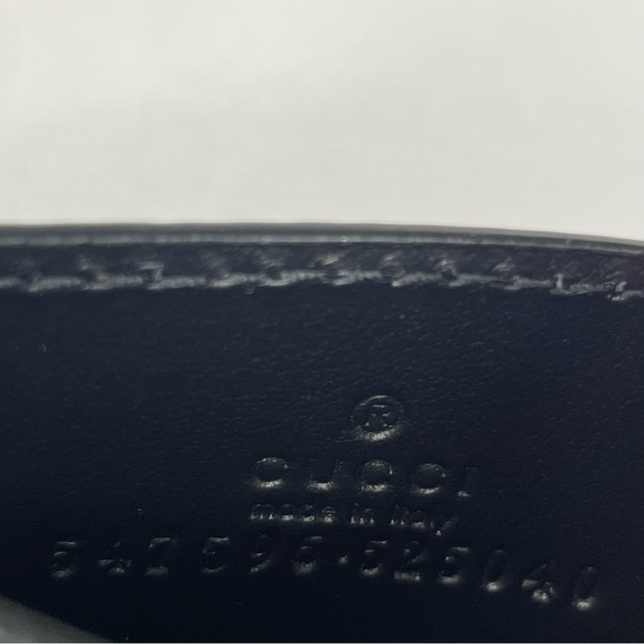 Gucci black leather card case holder; NEW. - Picture 6 of 6